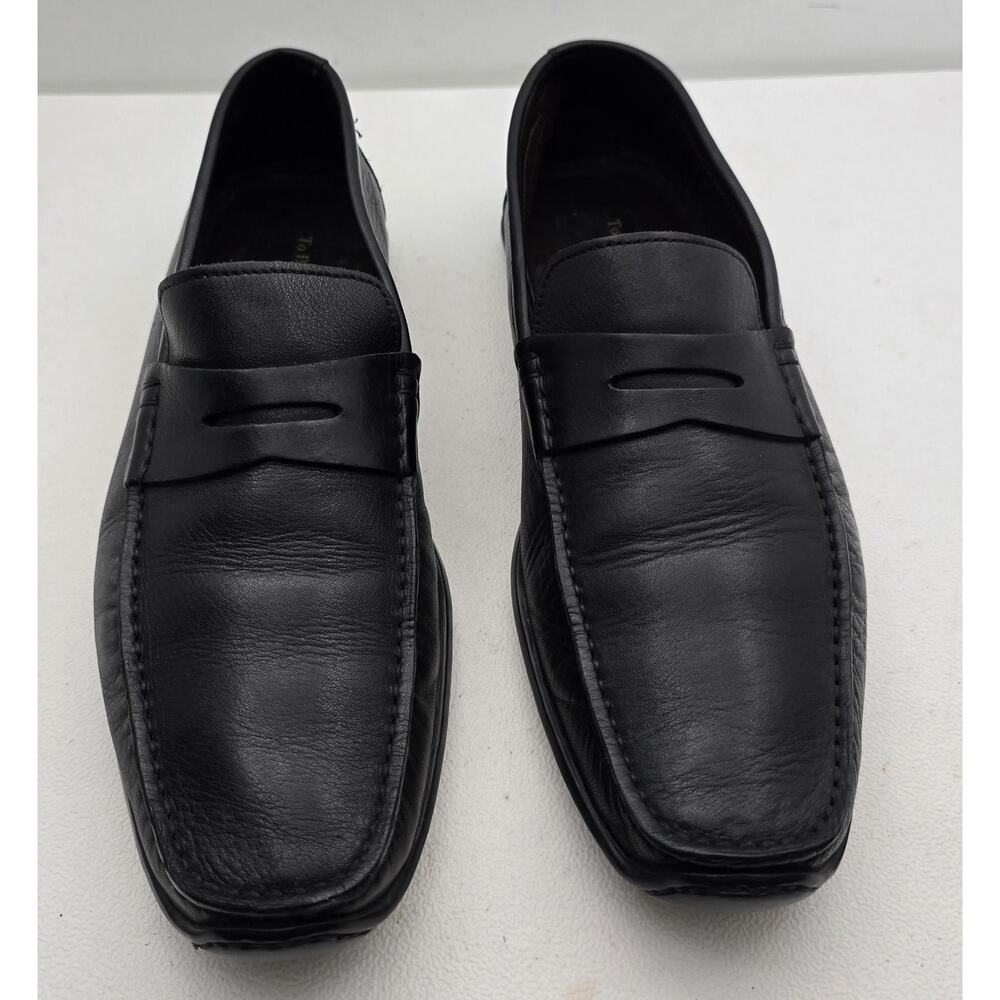 To Boot New York Adam Derrick Penny Loafers Driving Mocs Black US 9.5 Made ITALY - Picture 2 of 9